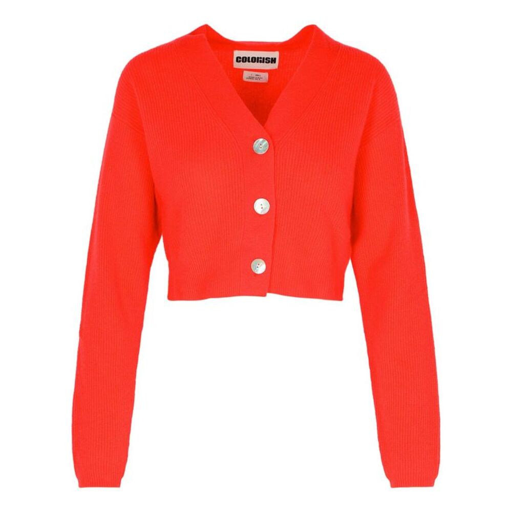 Colorush 'Koa' Red Cashmere Cardigan Women